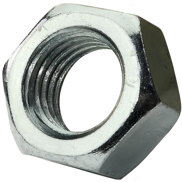 Lot De 30 écrous D'accouplement Hexagonaux 1/4-20 X 7/8 - Acier Ordinaire Zingué - Marque QCPLREG0420XB14Z - Fabriqué Aux USA