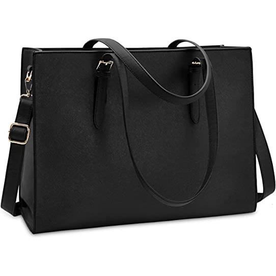 Sac a Main Femme Sac Cabas en PU Cuir Grand Capacite Ordinateur Portable 15.6 Pouces Impermeable de Cours Bandouliere Epaule Noir Cdiscount Bagagerie Maroquinerie