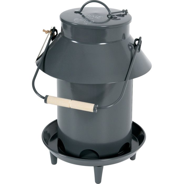 Comparer les prix de Mangeoire métal broc ø 26 x 39 cm couleur ardoise pour basse cour. - animallparadise