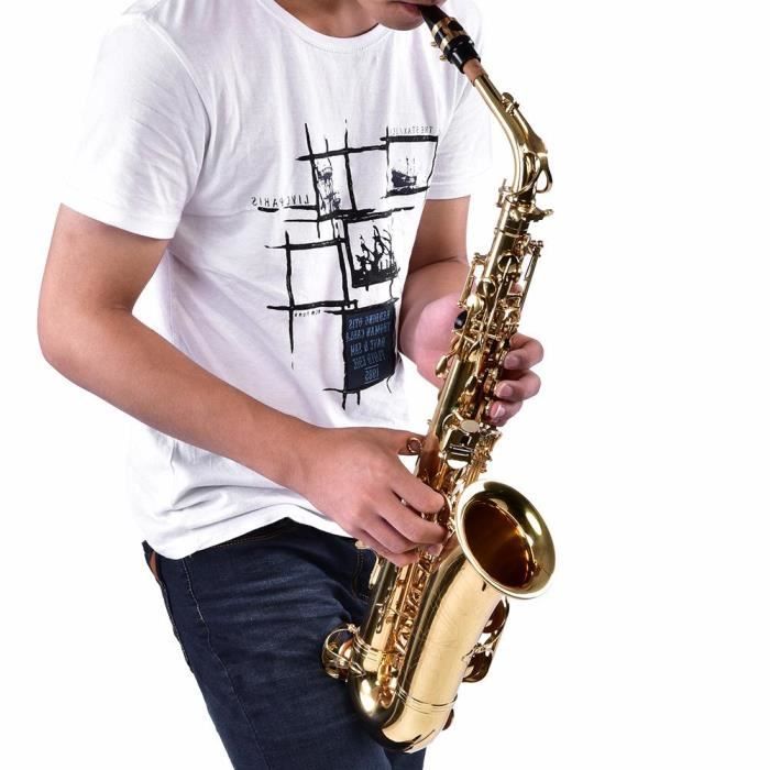 Saxophone Alto E-tone E-tone Sax Set de Saxophone avec Etui de Rangement  Embouchures Accessoires Musique Doré Cadeaux -SWT - Achat / Vente saxophone  Saxophone Alto E-tone E-ton 