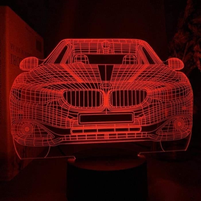 Lampe Illusion 3d Led Veilleuse Voiture De Sport Pour Enfants Chambre Decor Capteur Tactile Atmosphere Cadeau D Anniversaire S 1341 Cdiscount Puericulture Eveil Bebe