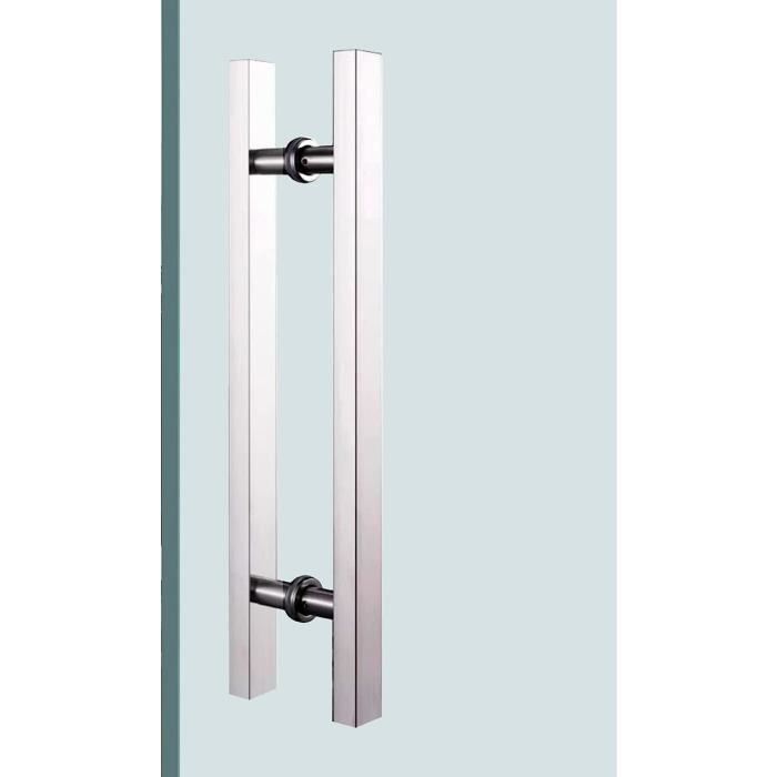 Tige Carrée De Remplacement Pour Poignée De Porte - 8mm X 150mm, Acier Zingué, Lot Avec 4 Vis M6, Compatible La Plupart Des Modèles - 2
