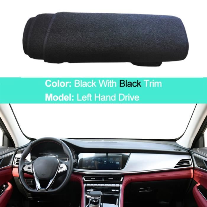 Tapis De Tableau De Bord Fiat 500 2008-2023 - Protection Solaire Anti-Éblouissement - Flanelle Luxueuse