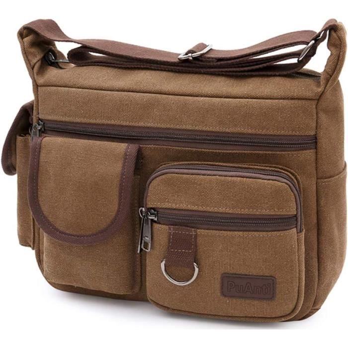 Sac Bandoulière Organisateur Noir - Petit Sac Cross-body étanche Pour Téléphone Et Essentiels