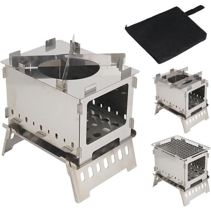 Réchaud De Camping Portable - Petit Barbecue Pour Randonnée Et Pique-nique