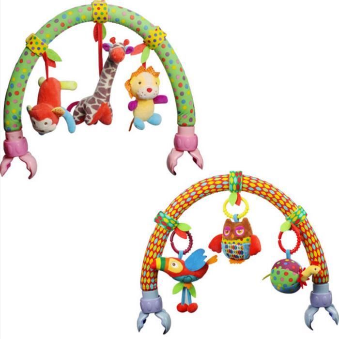 Mignon Foret Tissu Animaux Oiseaux Jouets Bebe Voyage Jouer Arc Activite Bar Pour Poussette Landau Crib Cdiscount Puericulture Eveil Bebe