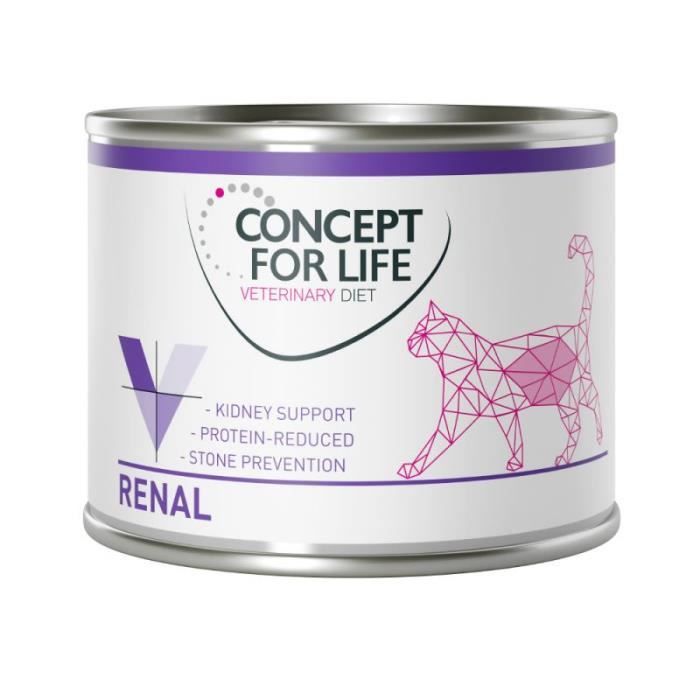 Concept For Life Veterinary Diet Renal Pour Chat 24 X 0 G Cdiscount