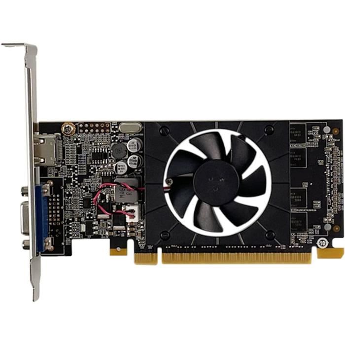 Carte Graphique Radeon HD 5450 2Go GDDR3 – Profil Bas PCIe – HDMI/DVI/VGA – Idéale HTPC & Bureautique Multi-Écrans