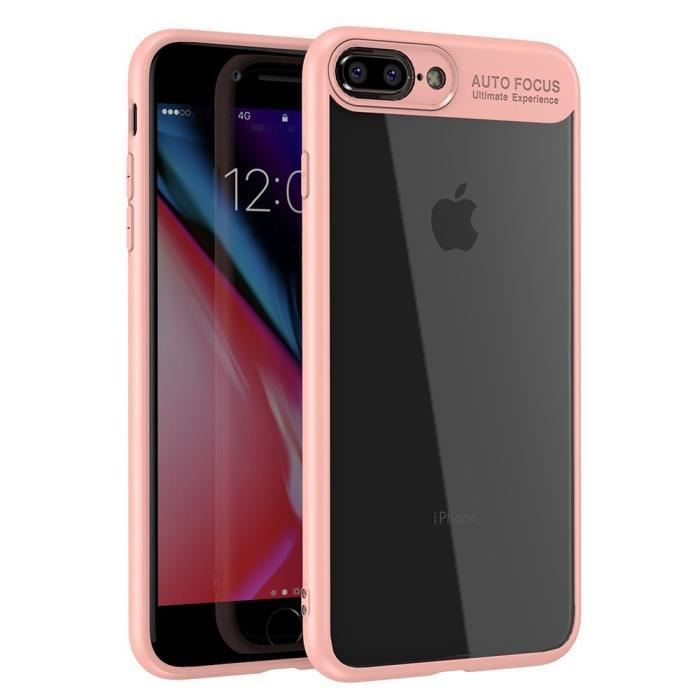 coque iphone 8 plus silicone rose