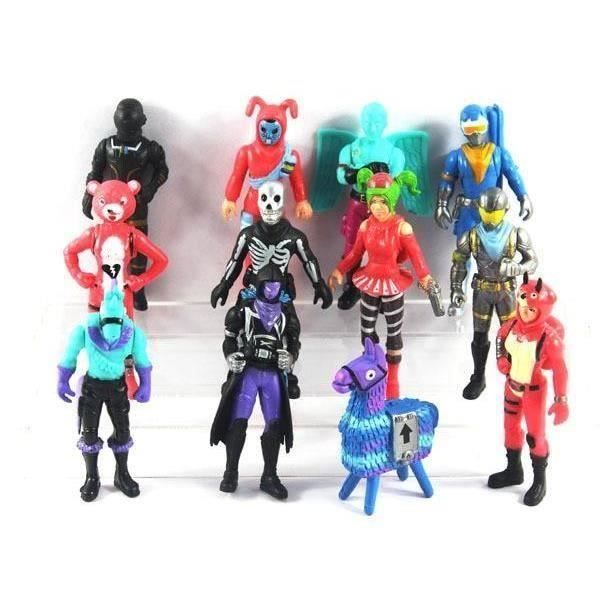 Lot De 12 Figurines Fortnite Forteresse Lama Jouet Battle Royale Cdiscount Jeux Jouets