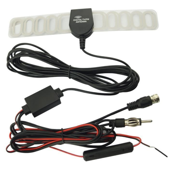Voiture TV Numérique DVB-T 2in1 Antenne FM - Radio Ampli-tuner F Connecteur  TV Antenne sur véhicule Noir - Achat / Vente antenne auto-moto Voiture TV  Numérique DVB-T - Cdiscount