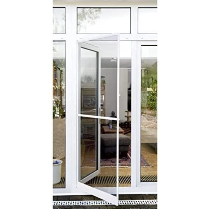 Moustiquaire - TECTAKE - Filet anti-insectes en aluminium ajustable, résistant aux intempéries et perméable - 130 x 150 cm - Maison