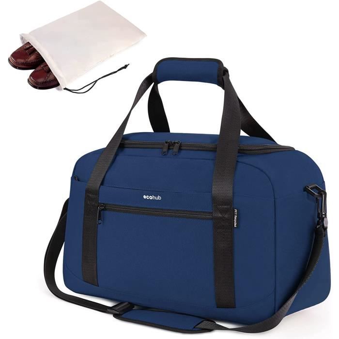 Sac de Voyage 40X20X25 Bagage Cabine Petit Sac Cabine Avion Valise Cabine  Ecologique Sac Bagage Portable Organisateur Week-En[u186]