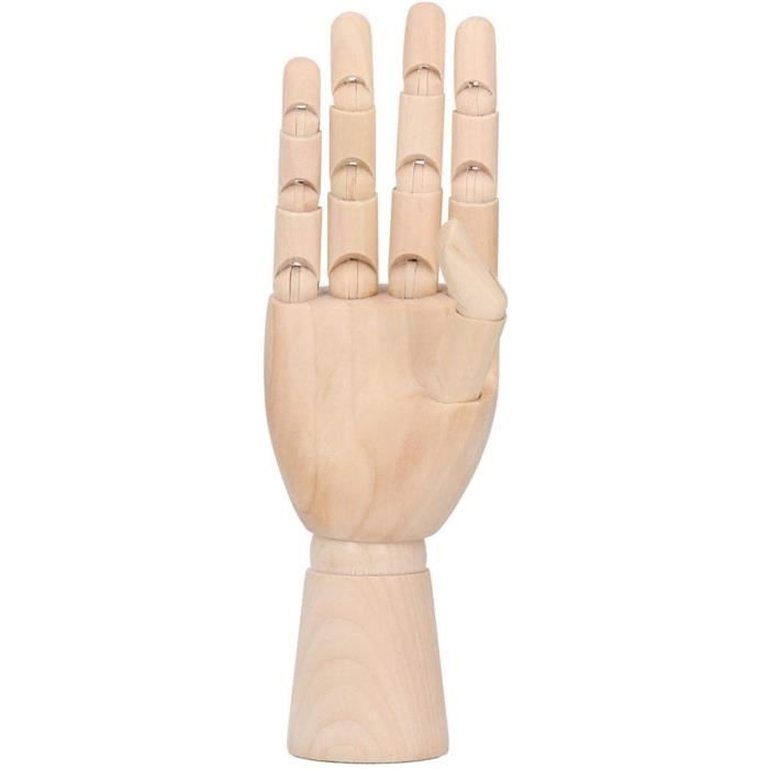 Modèle De Main Articulée En PVC Pour Dessin - Main Réaliste, Articulations Flexibles, Base Stable, Pour Artistes Et étudiants