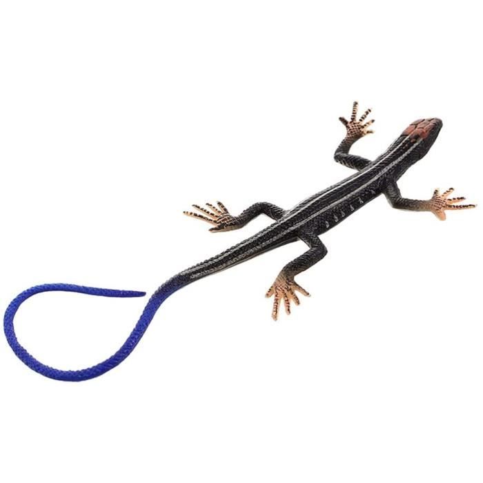 STOBOK - Figurine Lézard En Plastique - 13 Cm - Faux Reptile - Farce Halloween, Décoration, Jouet éducatif - Vert