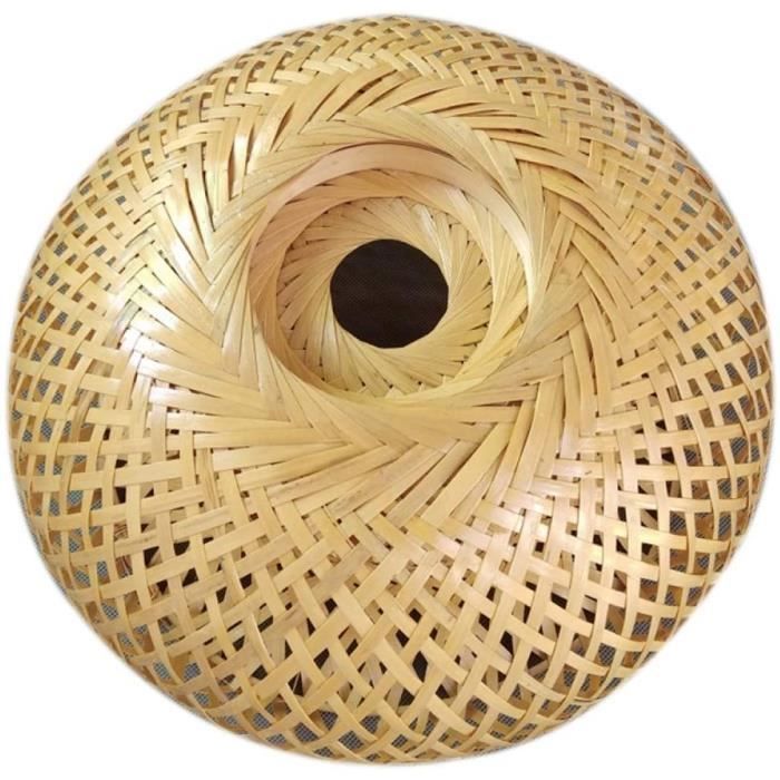 Lustre Nordique En Bambou Suspension En Osier Rotin, Suspension Décor