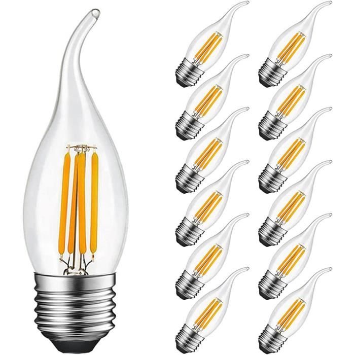 Philips Ampoule LED Sphérique Filament E27 4,3W Blanc Chaud 2 Pièces | Hubo