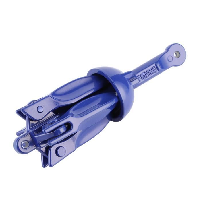 Ancre Pliante 4 Dents – 4 Tonnes, Alliage Aluminium – Portable Pour Kayak, Canoë, Bateau, Jet-ski – 18 X 16 Cm