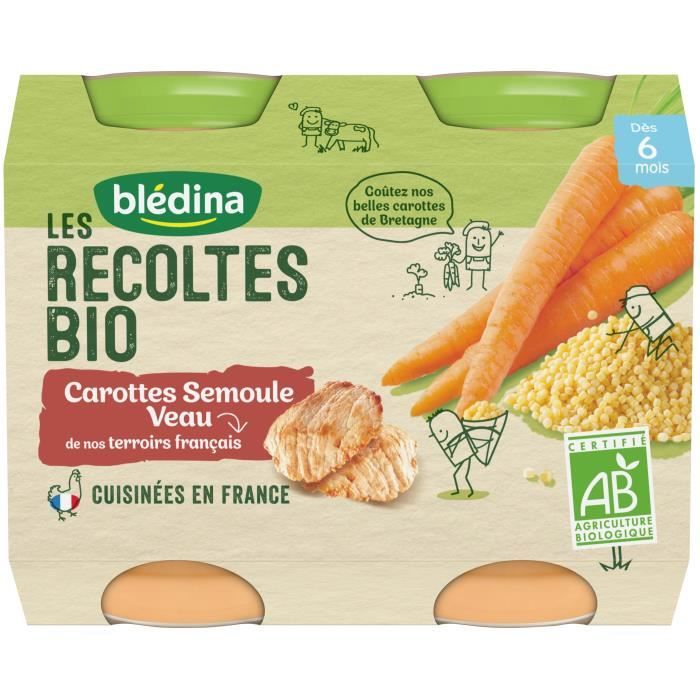 Bledina Les Recoltes Bio Petits Pots Pour Bebe Bio Des 6 Mois Carottes Semoule Veau 2x0g Achat Vente Plats Cuisines Bledina Les Recoltes Bio Petits Pots Pour Bebe Bio Des Bledina Les Recoltes Bio Petits Pots Pour Bebe Bio Des 6 Mois Carottes Semoule Veau 2x0g Achat Vente Plats Cuisines Bledina Les Recoltes Bio Petits Pots Pour Bebe Bio Des