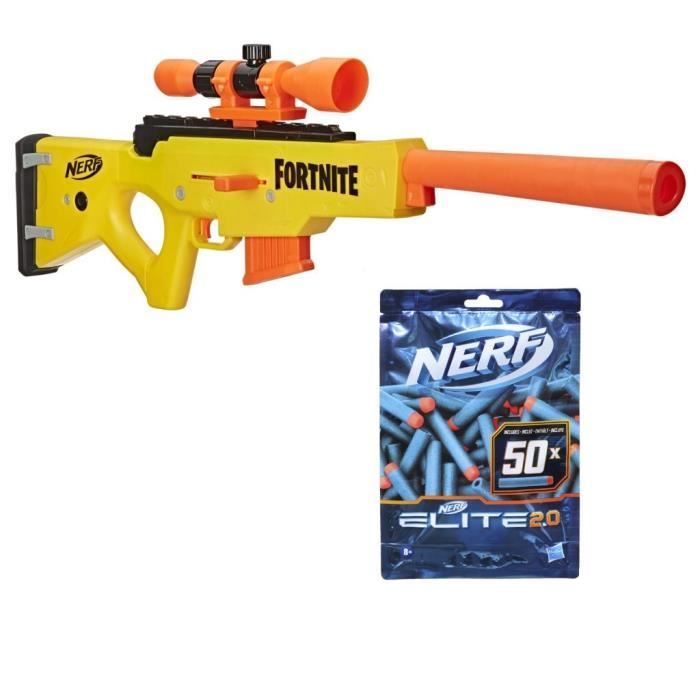 NERF Fortnite Pack Blaster BASRL + 50 Fléchettes officielles