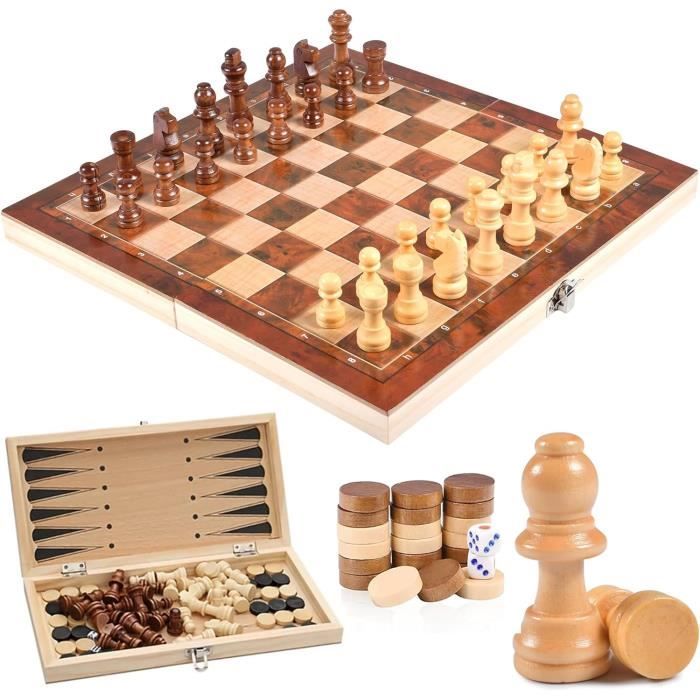 Jeu d'Echecs Magnétique de Voyage avec Rangement
