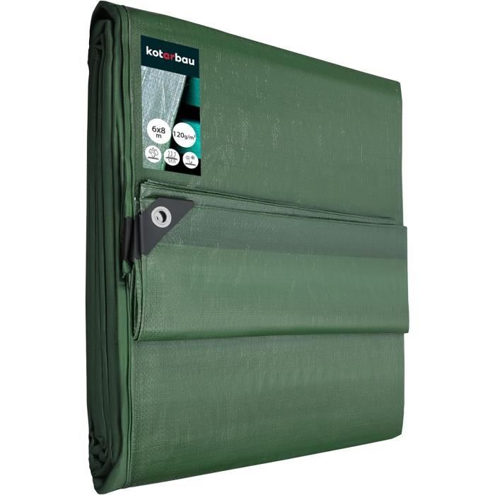 Bâche En Tissu 150 G, 3 M X 6 M - Protection Extérieure, Bateau, Chantier