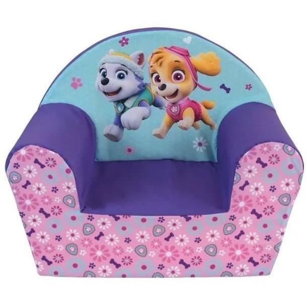 PAT PATROUILLE Fille fauteuil club en mousse pour enfant