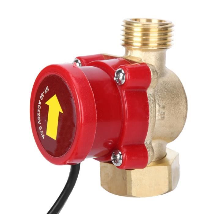 HT-60 4‑4 220V 60W G3/4in filetage pompe à eau capteur de débit pression commutateur de commande automatique Commutateur de débit de pompe à eau 