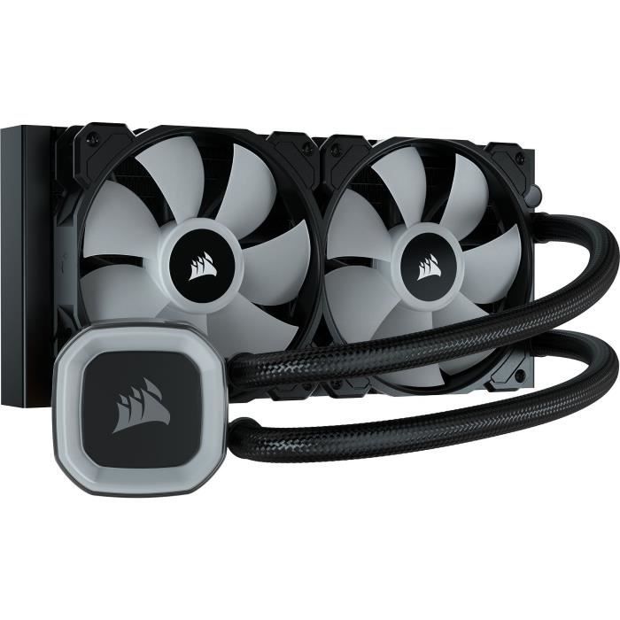 Watercooling – CORSAIR – H100 RGB AIO – Radiateur 240mm – Refroidissement Liquide pour processeur