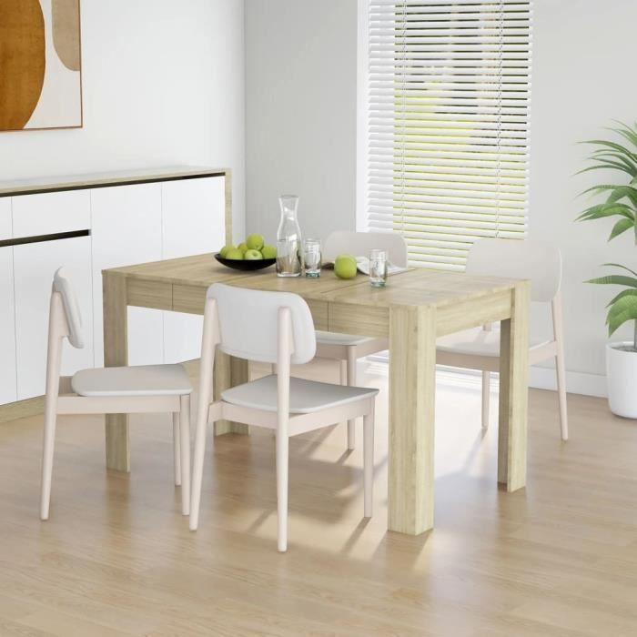 Lot De 2 Buffets Chêne Sonoma 30x30x70cm - Armoire Cuisine Avec 3 Tiroirs - Design Minimaliste