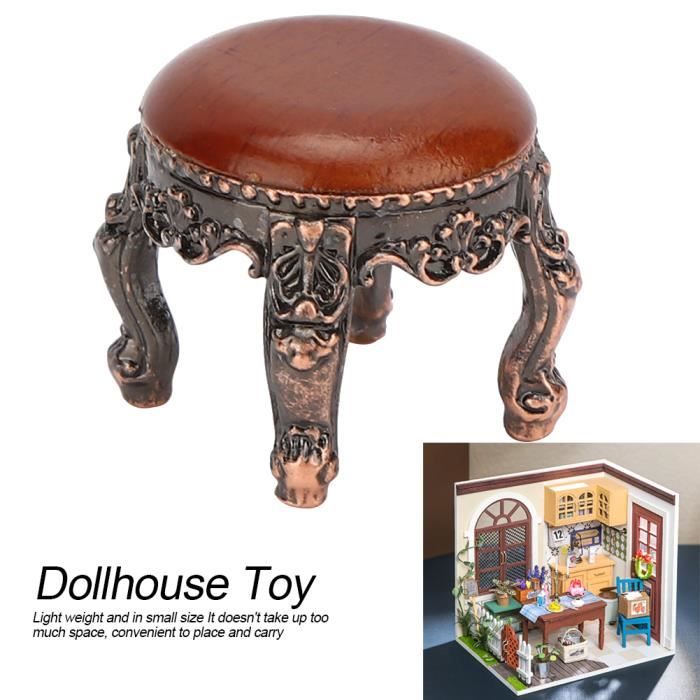HOTUT Meubles De Maison De Poupées, 22 Pièces Ensemble De Jeu Minia En Bois Pour Enfants Mini Maison Mini Famille De Pou Amz