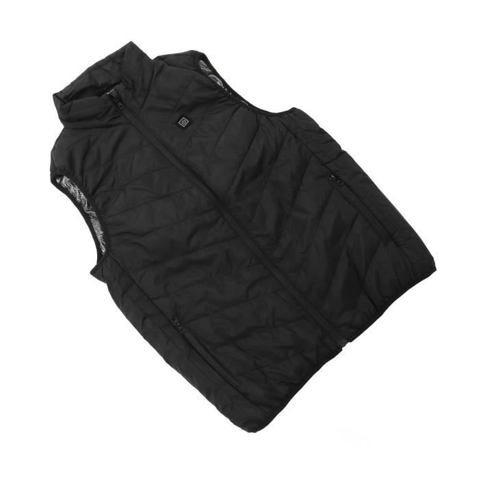 Gilet Chauffant Électrique Intelligent – 17 Zones – 3 Niveaux Chaleur – USB – Pour Homme & Femme – Rando, Hiver (XXL)
