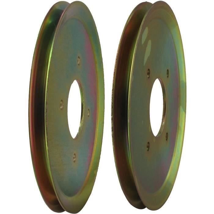 Poulie d'entraînement de roue adaptable pour SCAG modèles 36, 48, 52 & 61 - H: 12,7mm, Ø: ext:203,2m