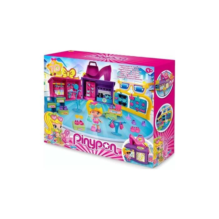 set pinypon la boutique de mode garnie pinypon accessoires 1 figurine 1 carte animaux mini poupee jouets fille des 4 ans