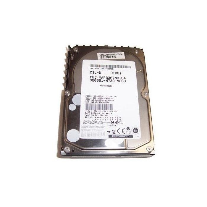 Disque Dur 36Go Scsi Fujitsu Map3367Nc S26361-H730-V200 Ultra 320 Sca-2 10K Rpm