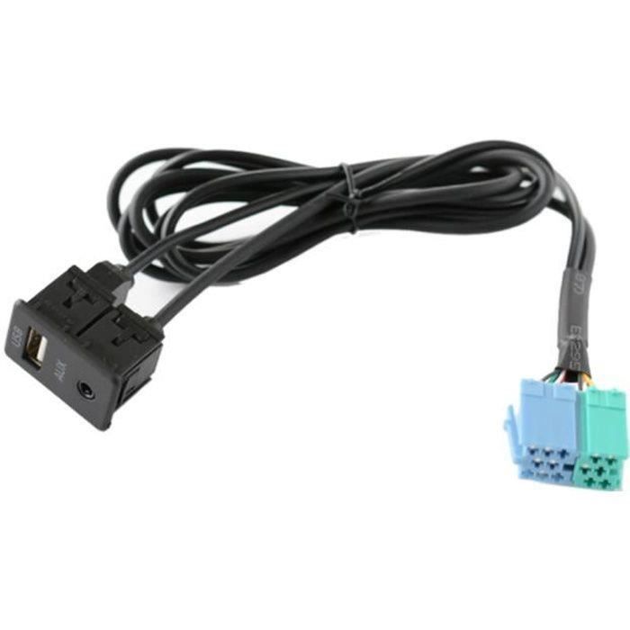 GD05485Autoradio Extension AUX USB Câble Câblage Panneau USB AUX