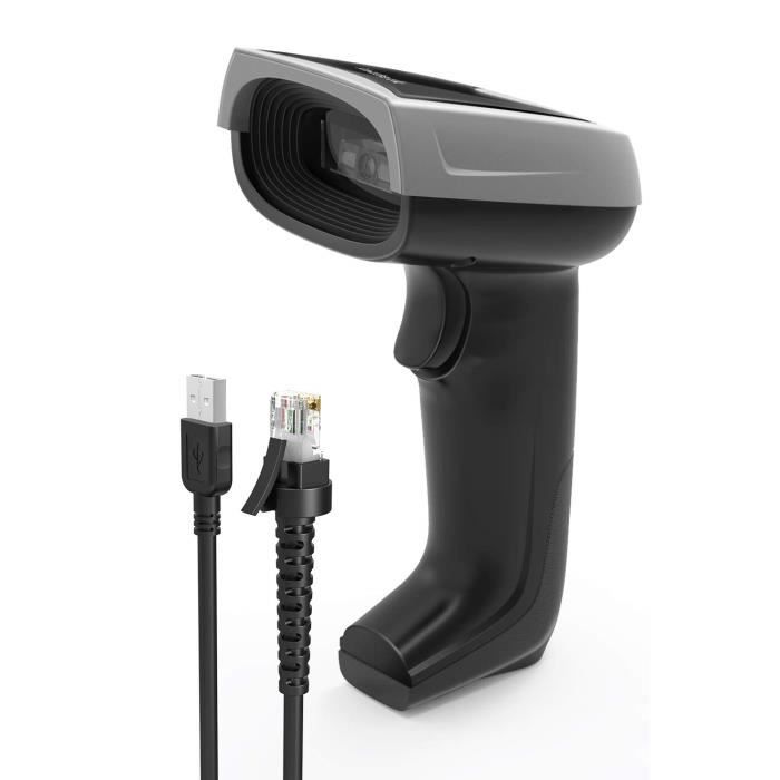 Inateck Scanner de Code à Barres 1D sur Écran, Lecteur USB Filaire CCD