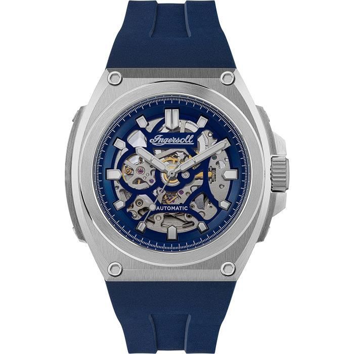 Ingersoll Bracelet de Rechange pour Montre Cuir Braun Croco Boucle Pin