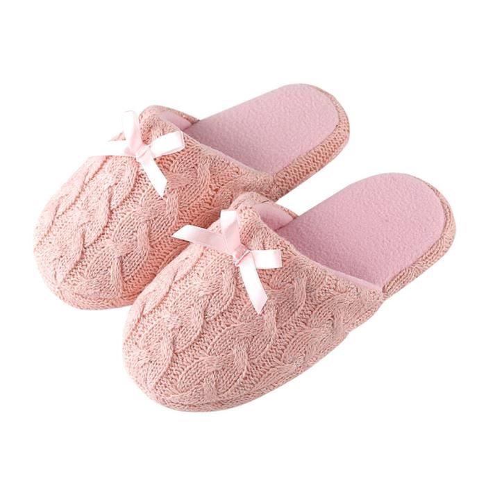 Tofern Chaussons d'intérieur Antidérapants Pantoufles en Peluche pour Femme avec Semelle en Mousse à Mémoire de Forme Confortable Solide Léger Tofern Chaussons d'intérieur Antidérapants Pantoufles en Peluche pour Femme avec Semelle en Mousse à Mémoire de Forme Confortable Solide Léger