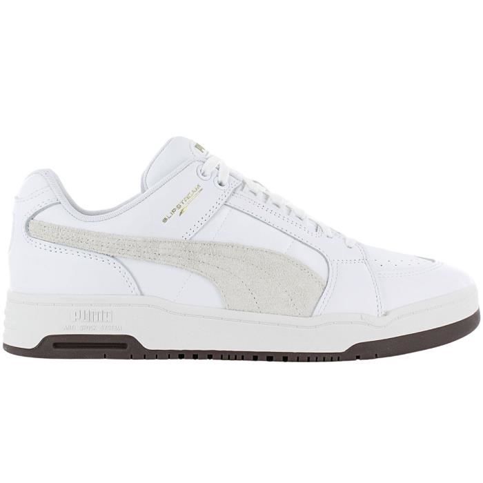 Puma Puma Slipstream LO LUX - Hommes Sneakers Baskets Chaussures Cuir Blanc 390124-01