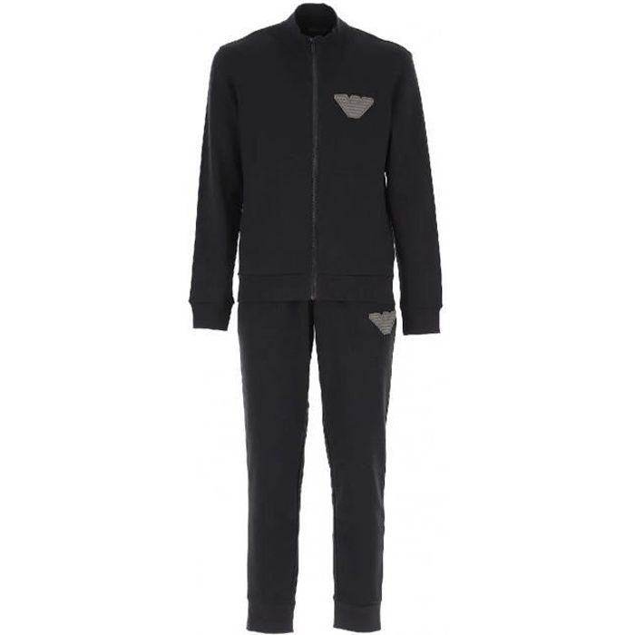 Ensemble de survêtement EA7 Emporio Armani - Homme - Manches longues - Noir - Fitness - Indoor