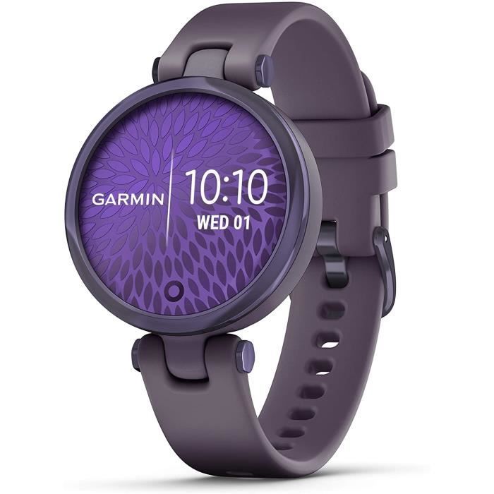 Garmin Lily édition sport – Petite montre connectée pour femmes – suivi forme et santé, autonomie longue durée – Deep Orchid /