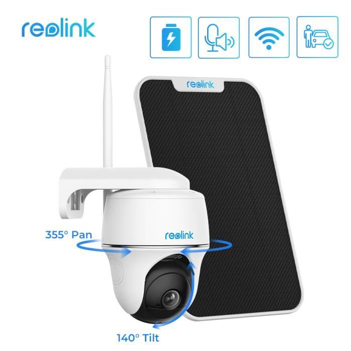 Caméra de Surveillance Extérieure Reolink 360° 2K PTZ WiFi Solaire Sans Fil - Argus PT