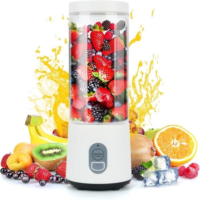 Mixeur À Smoothie Portable 500 Ml - Rechargeable Par Usb - Mini Mixeur Pour Smoothie - Pour Les