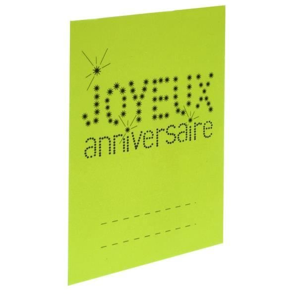 Marque Place Anniversaire Vert X6 Ref 4014 Achat Vente Decors De Table Cdiscount