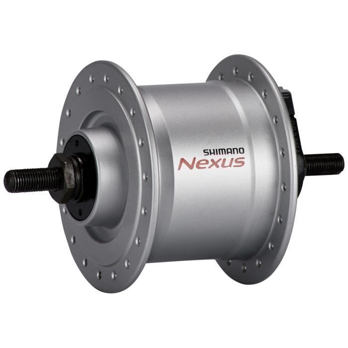 Moyeu Shimano Nexus DH-C3000-3N - Freins sur jante/axe de vissage argent - 3 Watt