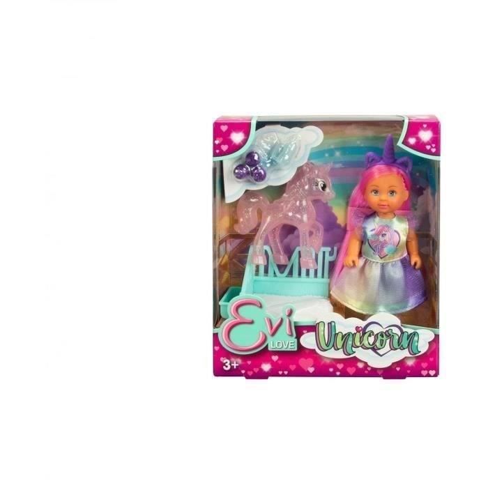 SIMBA Evi Love Licorne Poupée mannequin