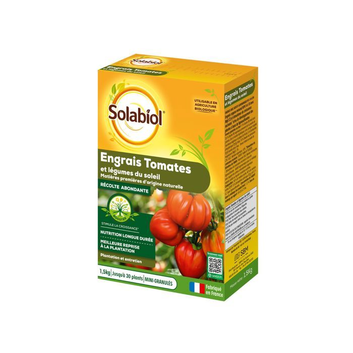 Plant fertiliser Solabiol Sotomy15 Tomato Legumes main image 0