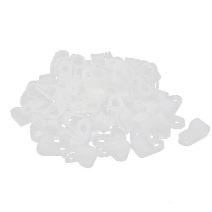 Sourcingmap Kabelklemmen Aus Nylon – 50 Stück, R-Typ Für Kabelmanagement
