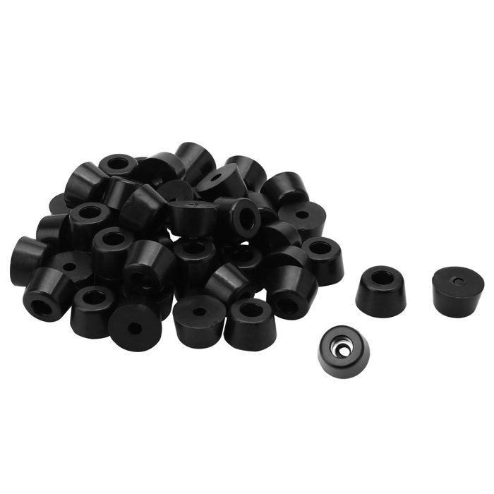 Sourcing Map 2X Cache-Pédales Moto Antidérapant Caoutchouc Noir - Universel Peg Cover